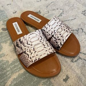 Steve Madden Snake Print Sandals